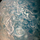 Swirling cloud belts and vortices are seen in Jupiter’s northern hemisphere in this color-enhanced image taken by NASA’s Juno spacecraft, and released in May.
